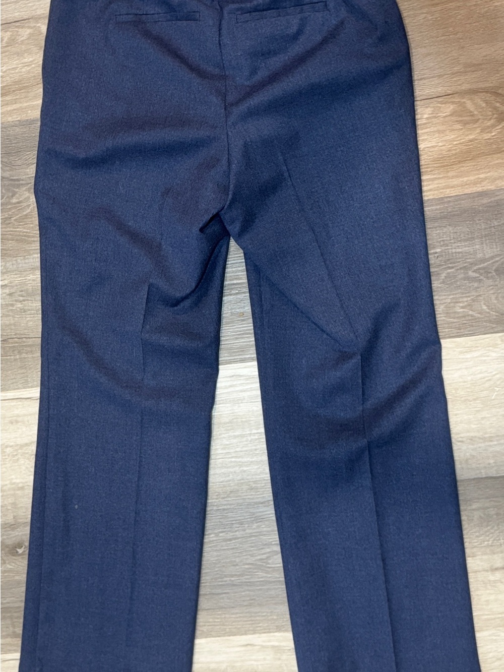 Talbots Navy Wool Straight-Leg Dress Trousers - Picture 9 of 9